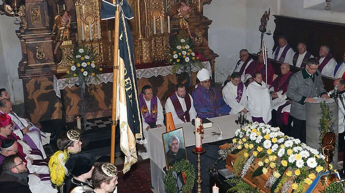 In der Pfarrkirche Kainach wurde Alt-Dechant Engelbert Buc aufgebahrt