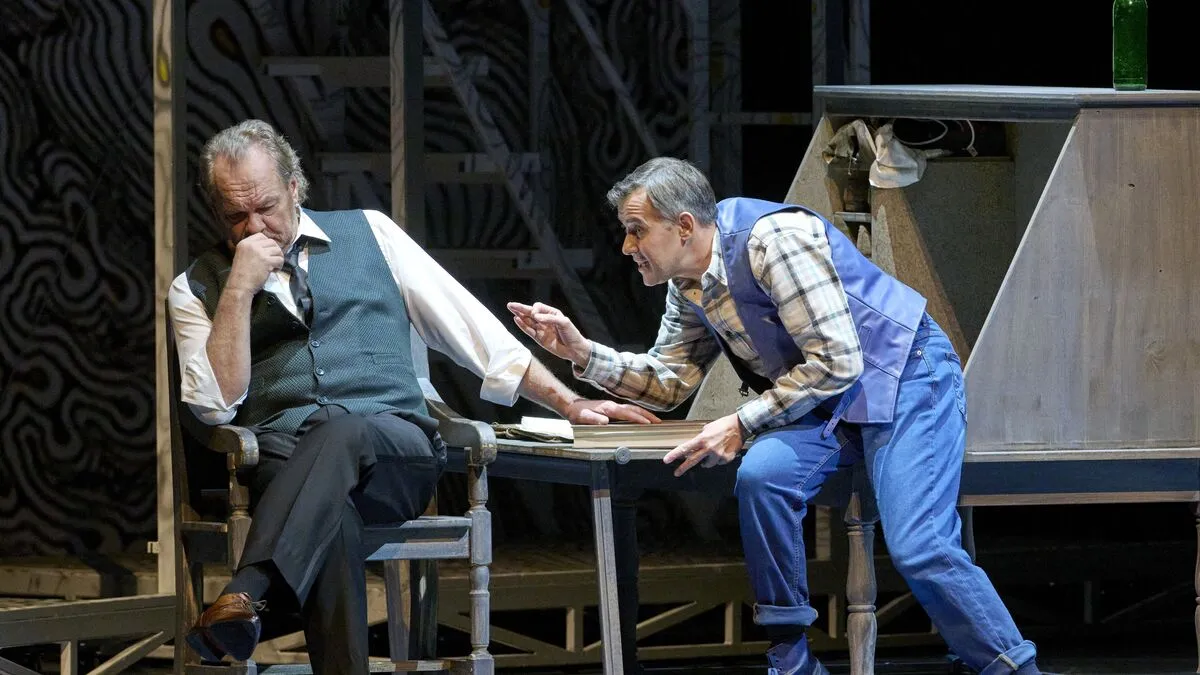 Michael Volle als Hans Sachs, Michael Laurenz als David