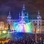 Mit Nebel und Farbe, aber ohne Feuer. Die Silvestershow am Grazer Hauptplatz