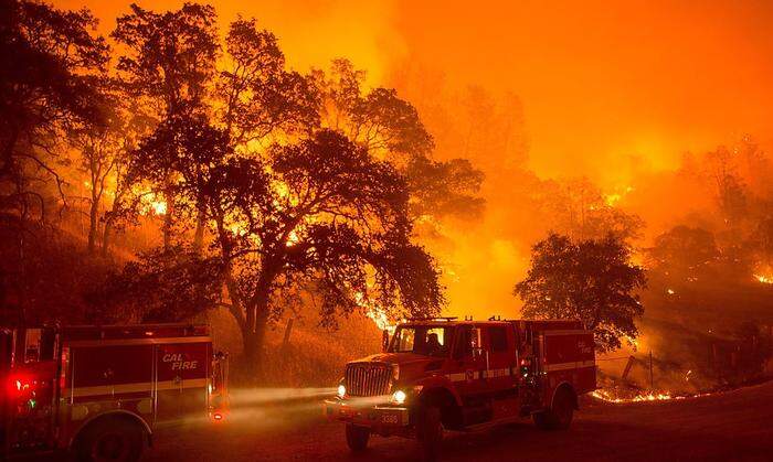 Dramatische Bilder aus Kalifornien 