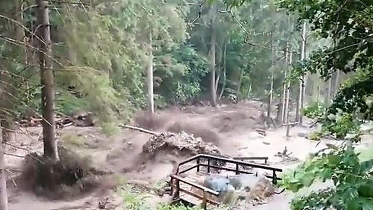 Enorme Schäden richtete ein Unwetter im Juli entlang von Bächen in der Nockregion an