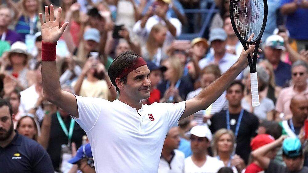 Zufrieden mit seiner Leistung: Roger Federer