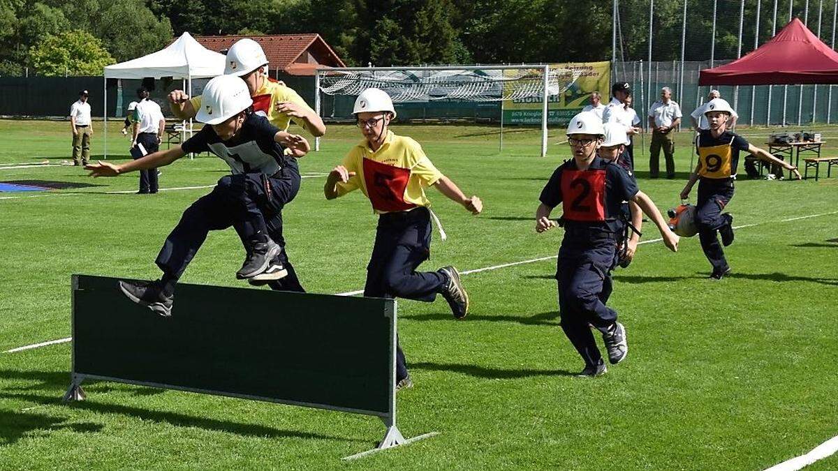 Auf dem Krieglacher Rasen ging es sportlich zu