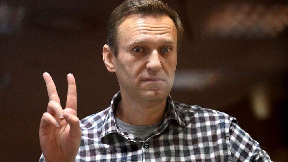 Alexej Nawalny beim Prozess 
