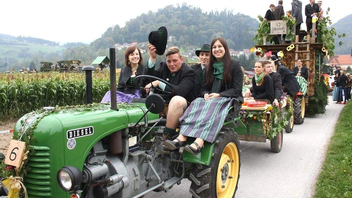 Das Bezirkserntedankfest ist alljährlich ein Höhepunkt für die Landjugendlichen im Bezirk Voitsberg