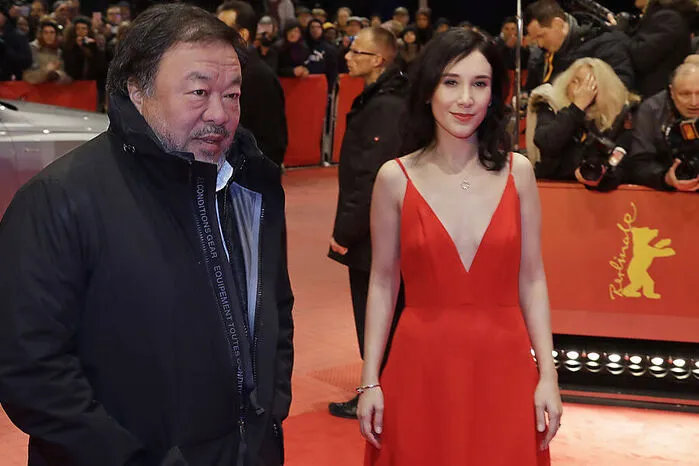 Künstler Ai Weiwei und Schauspielerin Sibel Kekilli. 