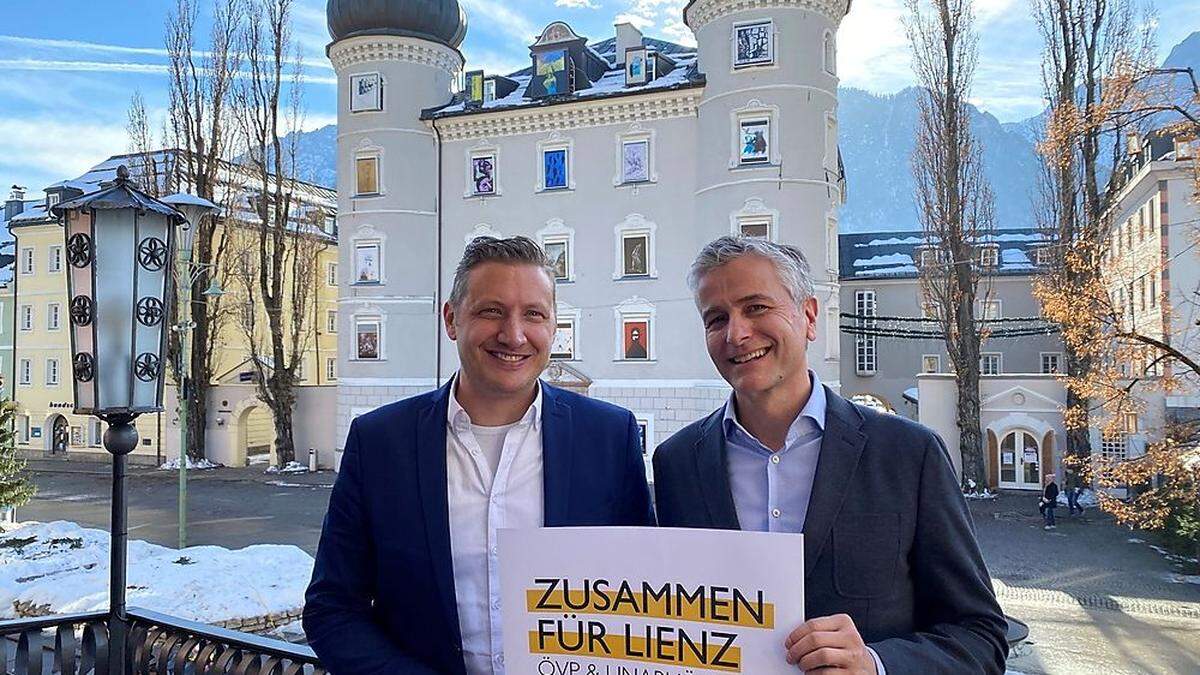 Alexander Kröll (rechts) und Christian Steininger wollen in der Liebburg regieren
