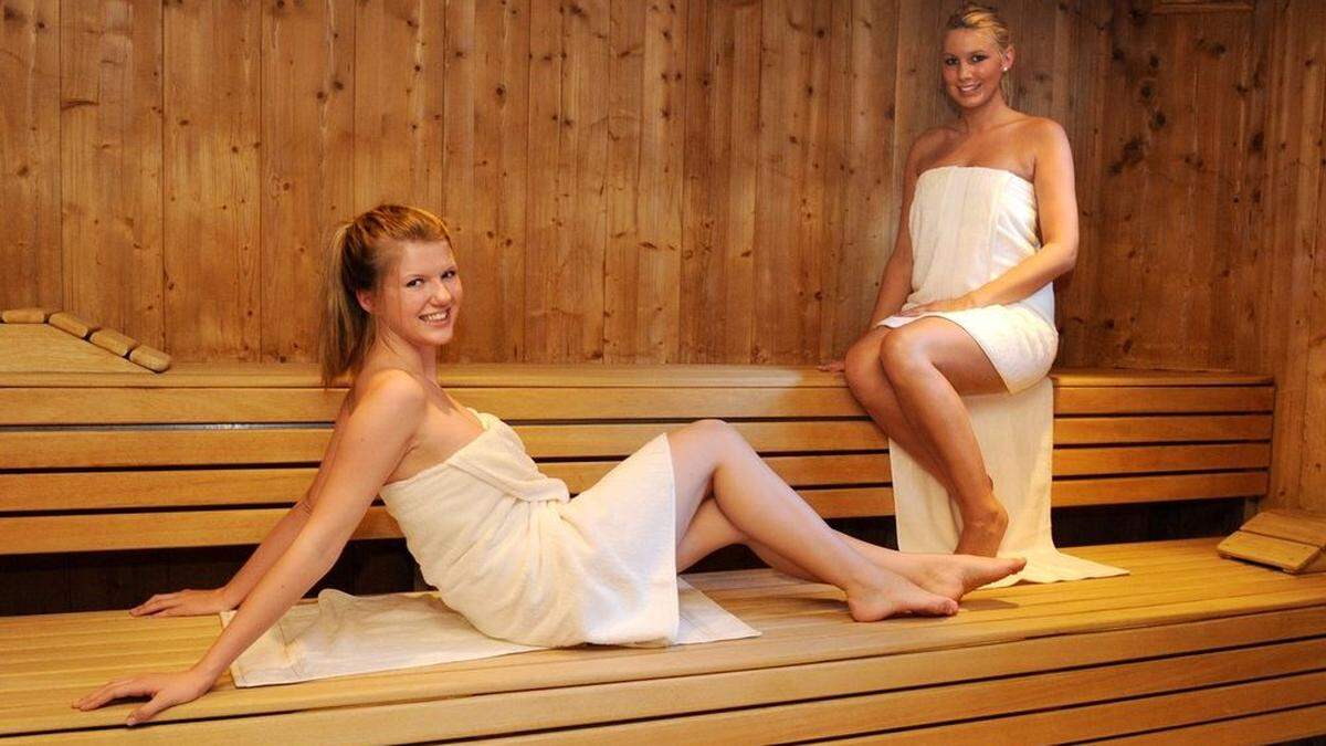 Auch die Sauna hat wieder offen in St.Veit
