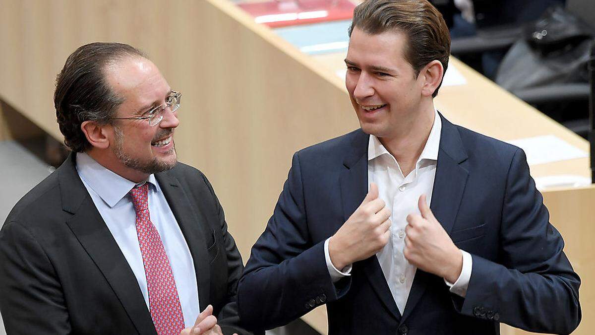 Der neue und der alte Kanzler: Schallenberg und Kurz