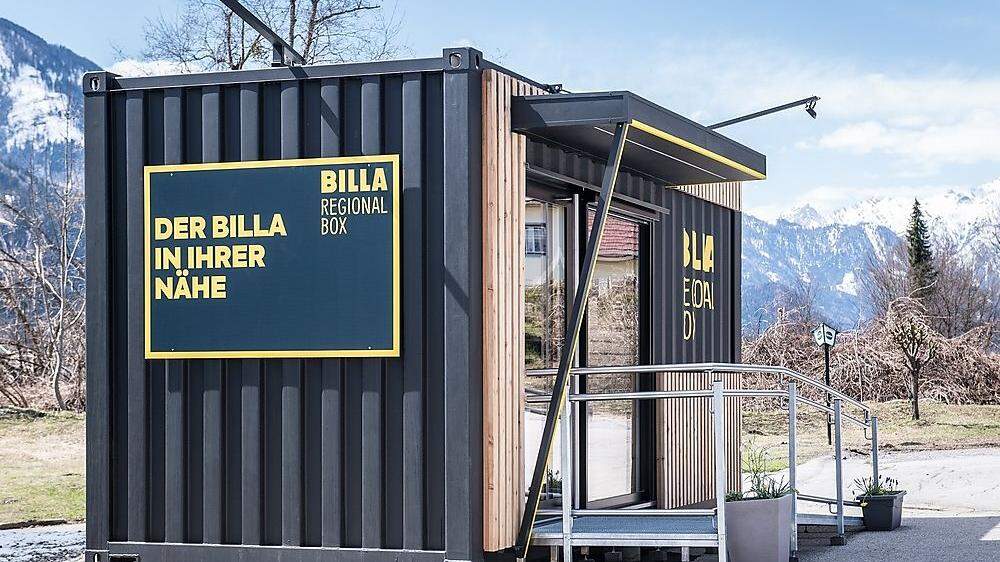 Auch in der Gemeinde Dellach hat Billa eine Regional Box aufgestellt