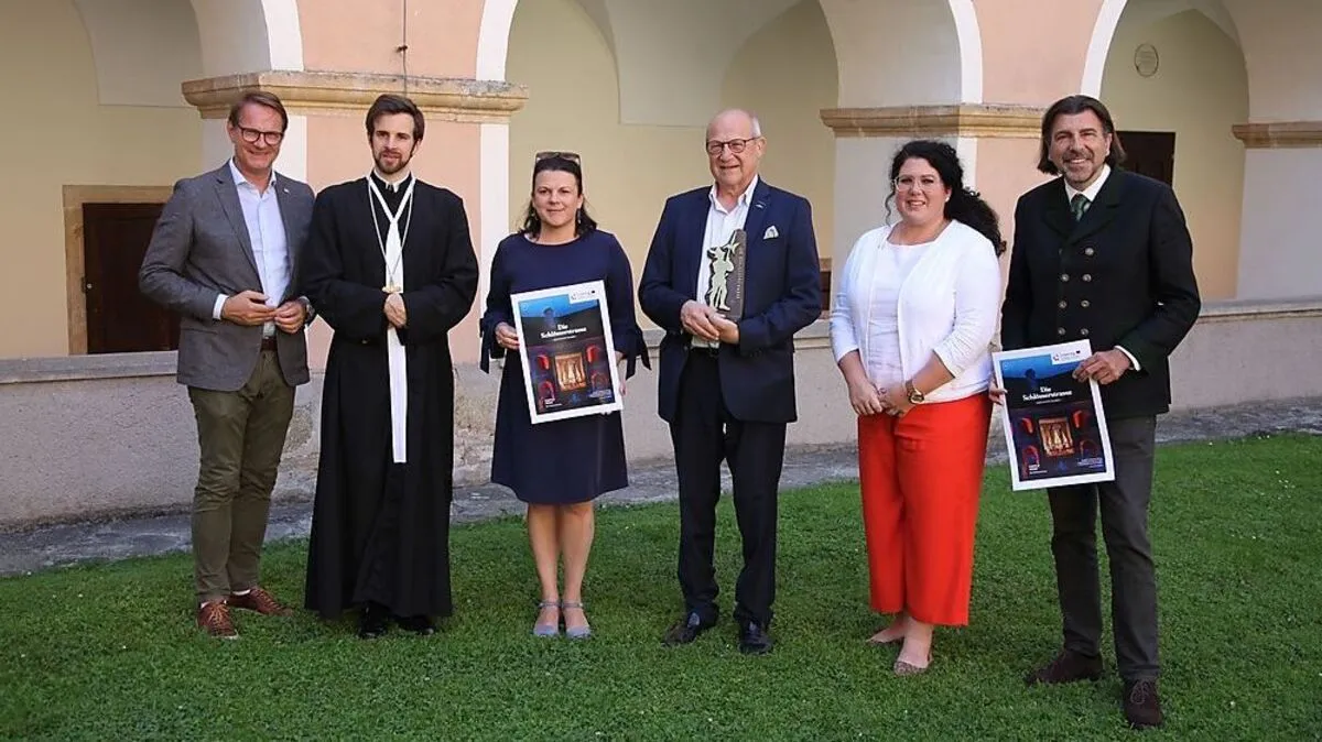 Marcus Martschitsch, Propst Bernhard Mayrhofer, Sonja Skalnik, Andreas Bardeau, Melanie Koch und Josef Wallner 