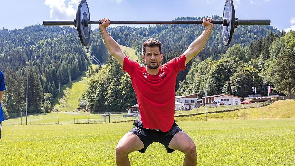 Johannes Strolz beim Training