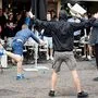 In Lille gerieten englische und russische Fans aneinander