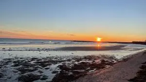 Sonnenuntergang in Grado.