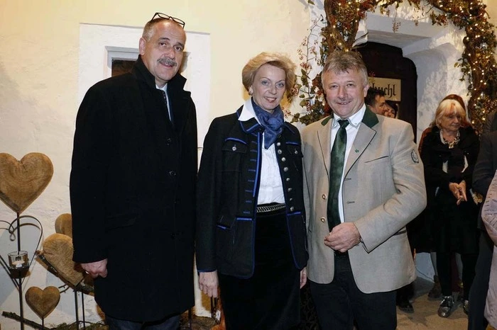 Bürgermeister Gregor Löffler, Organisatorin Ulrike Bardeau und Landtagsabgeordneter Hubert Lang...