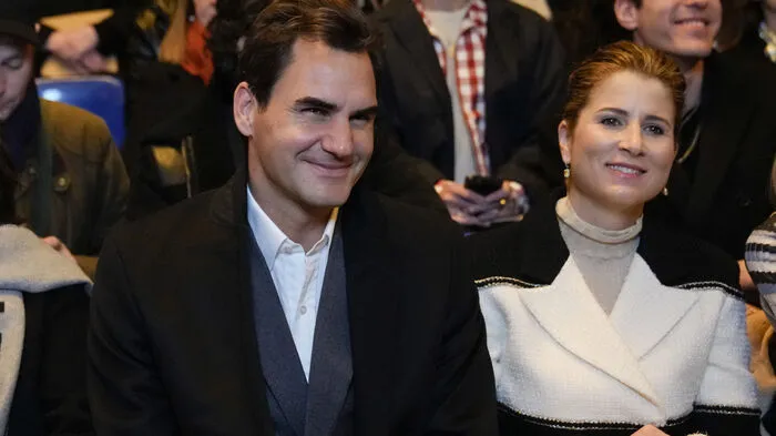 Roger und Mirka Federer waren in der ersten Reihe zu Gast.