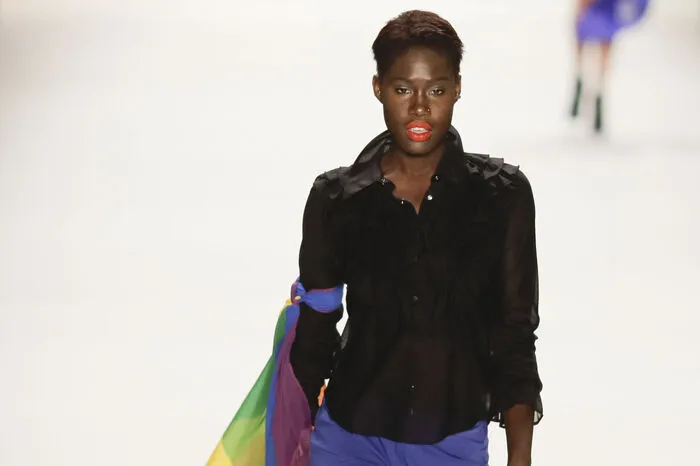 Anja Gockel bei der Berlin Fashion Week
