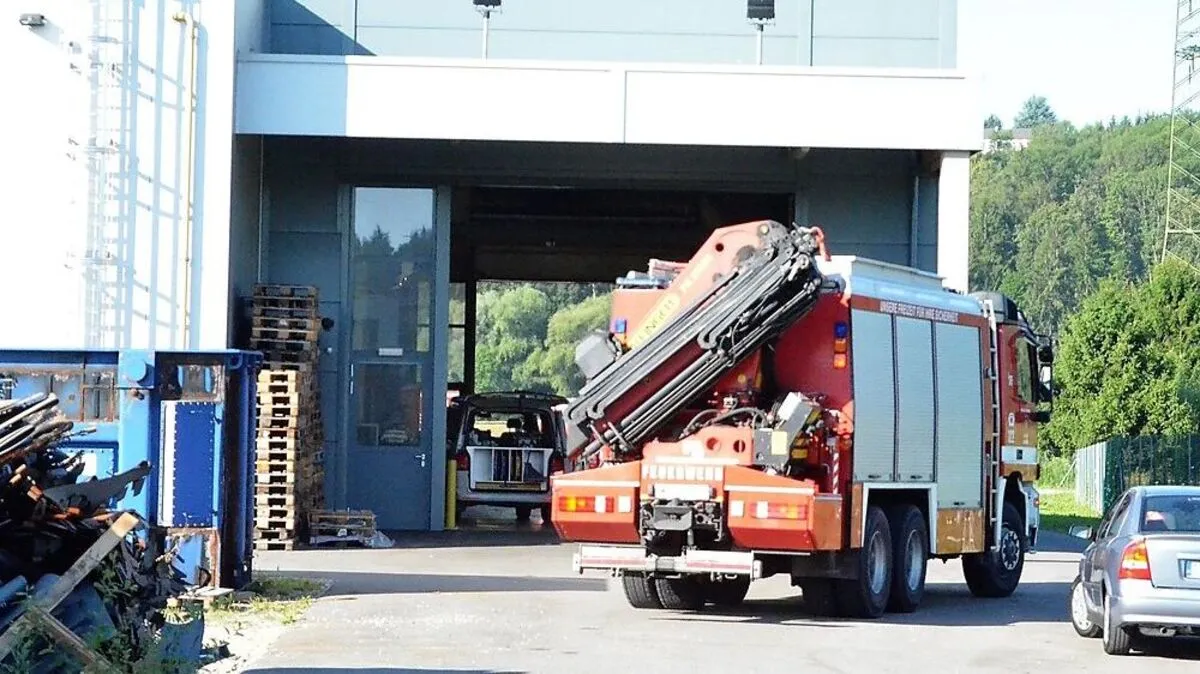 Unfall bei Metallfirma in Albersdorf