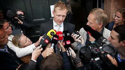 Staatsanwalt Jakob Buch-Jepsen beim Pressegespräch zum Fall "Madsen"