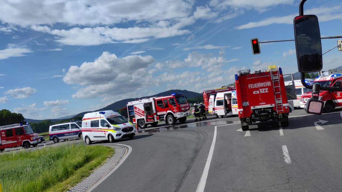 Großalarm auf der Packer Bundesstraße