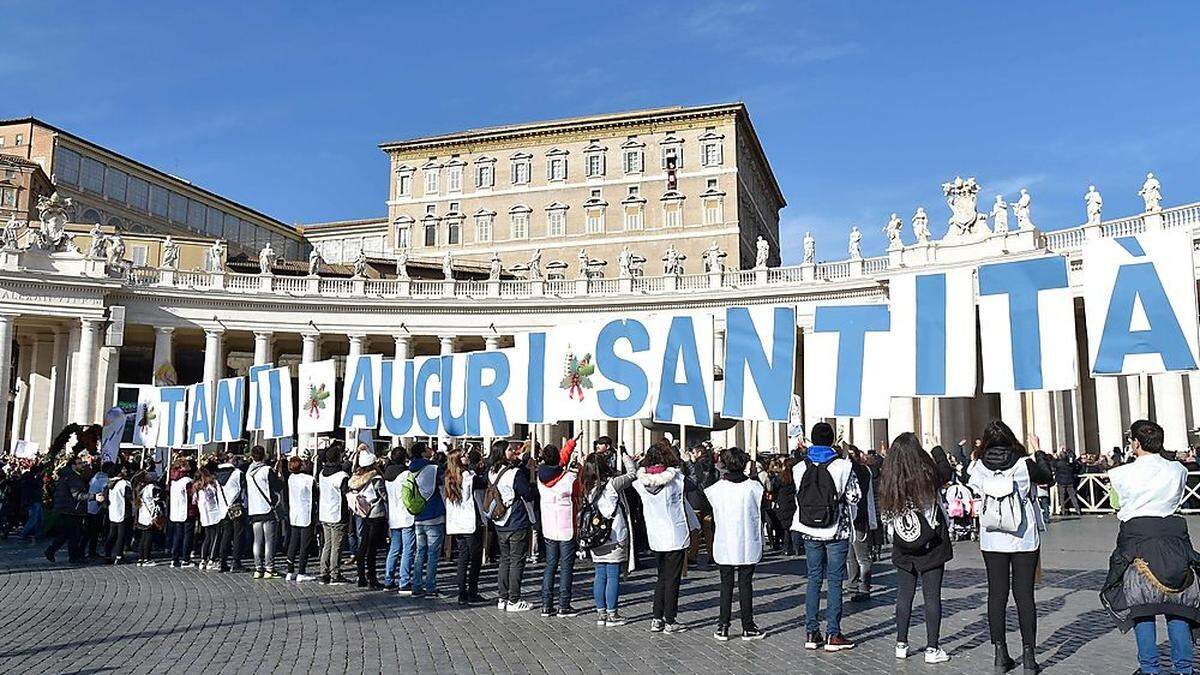 Glückwünsche für den Papst