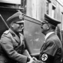 Münchener Konferenz: Adolf Hitler empfängt den italienischen Staatschef Benito Mussolini auf dem Bahnhof von Kufstein