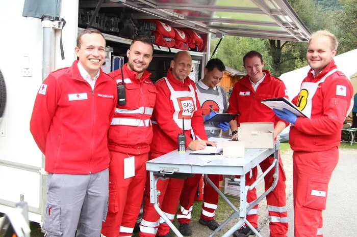 Rotes Kreuz Hermagor: Christoph Kovacic, Lukas Smeritschnig, Jörg Fuchs, Thomas Steinwender, Patrik Mörtl, Manuel Kreuzberger