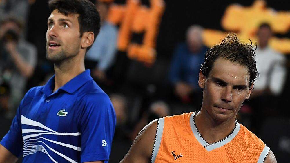 Keine Vorbilder in Corona-Zeiten: Djokovic (links) und Nadal