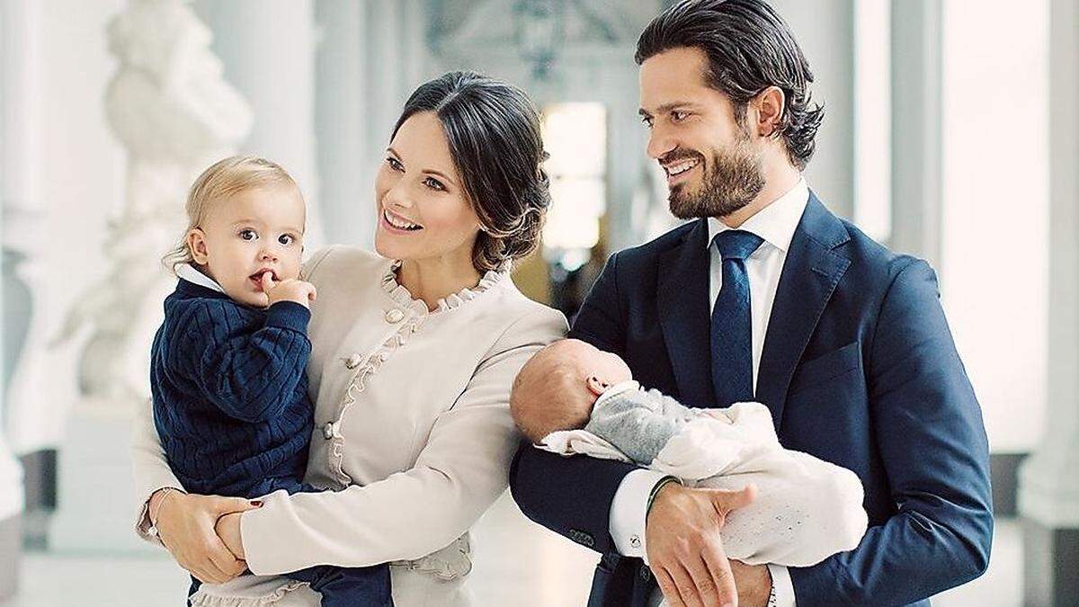 Prinz Alexander, Prinzessin Sofia, Prinz Carl Philip und der kleine Prinz Gabriel