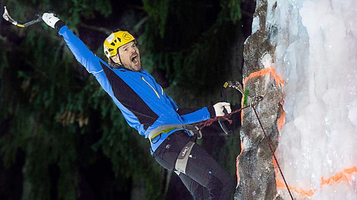 Markus Puchers Siegesschrei am Alpinen Marterpfahl