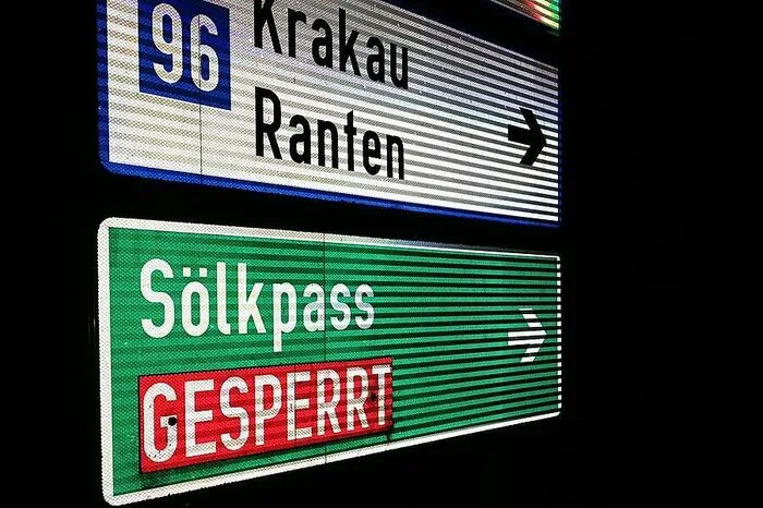 Der Sölkpass musste in der Nacht auf Dienstag - kurzfristig - gesperrt werden.
