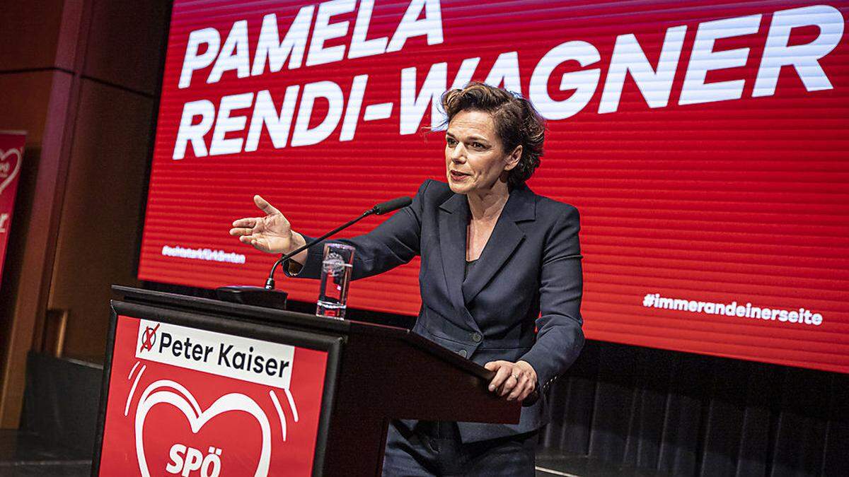 Rendi-Wagner im Wahlkampf in Kärnten