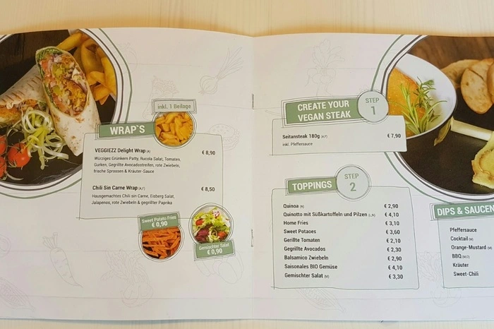 Dazu gehören Wraps und Salate genauso wie. . .