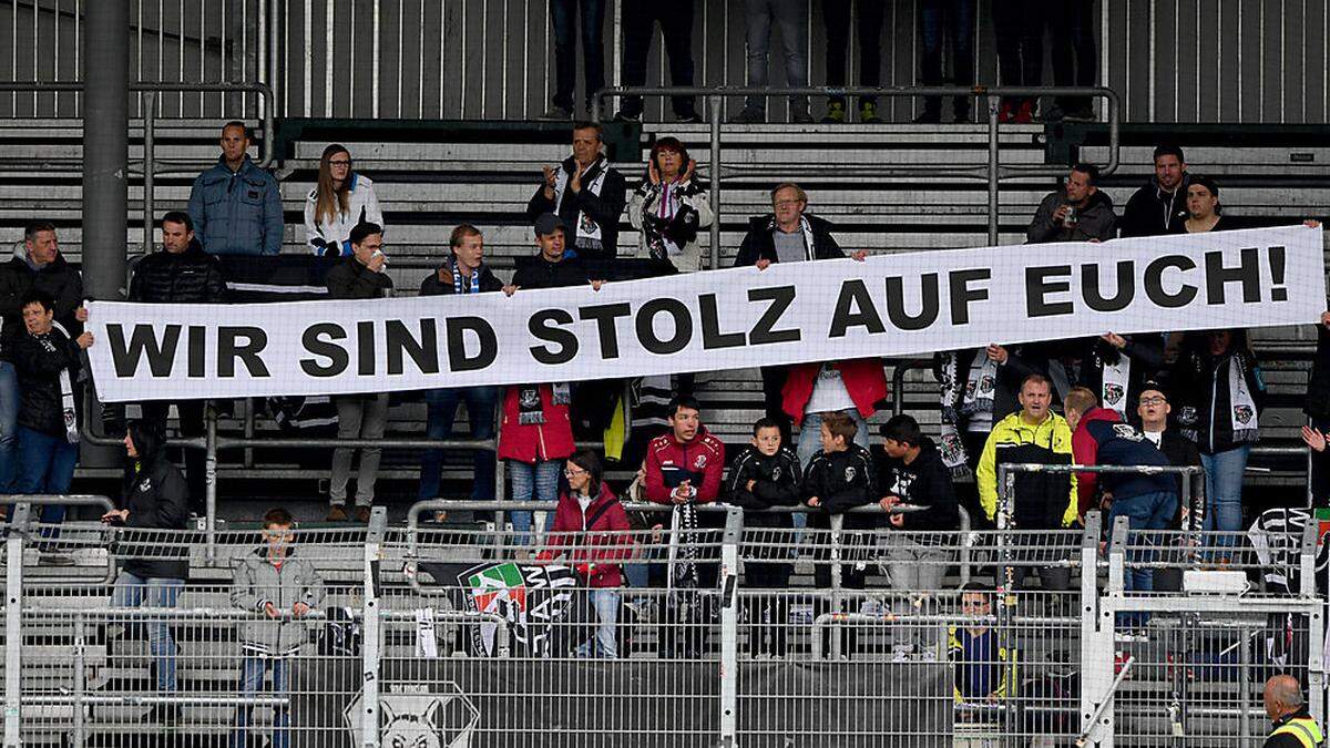 So ein Bild wird es von den WAC-Fans heuer nicht mehr geben, da es in der Lavanttalarena nur Sitzplätze geben wird