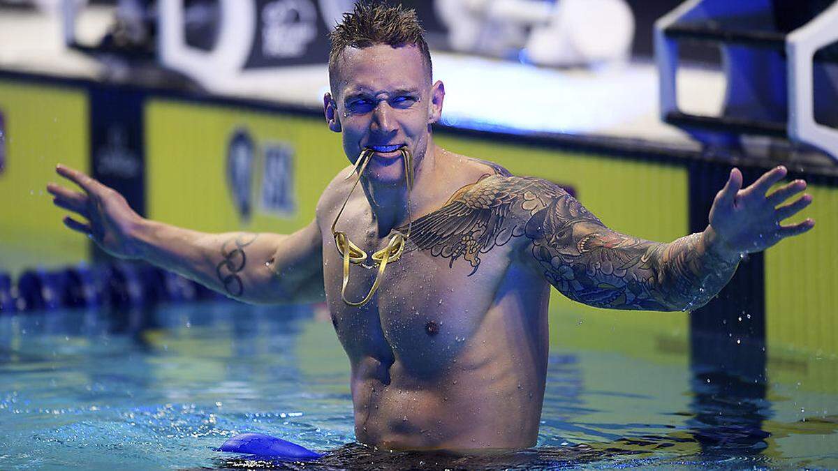 Caeleb Dressel verbesserte seinen eigenen Weltrekord um 0,60 Sekunden