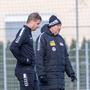 Martin Hinteregger mit Austria-Trainer Peter Pacult