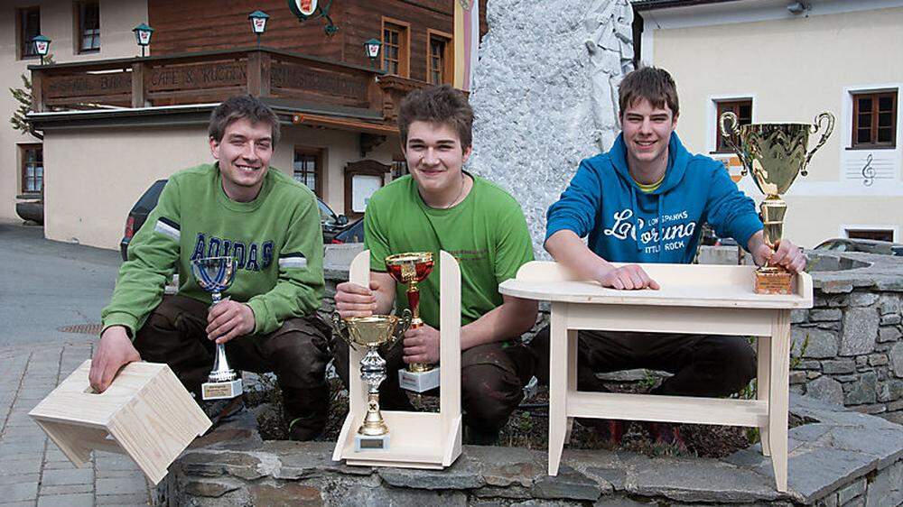 Die Sieger: Dominik Stabentheiner, Mathias Guggenberger, Christian Viertler