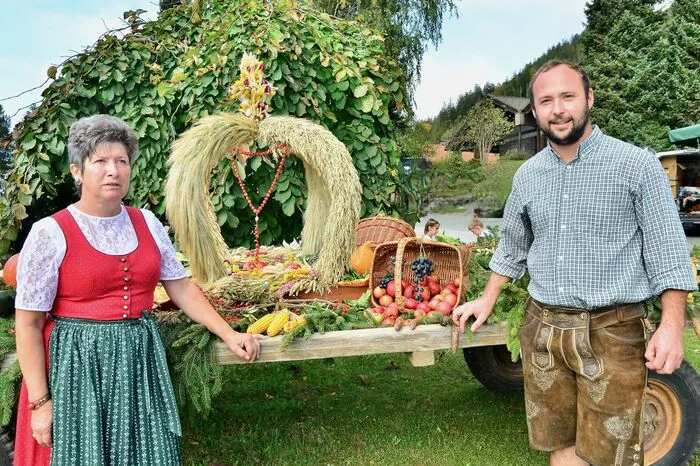 Gefeiert wurde auch das Erntedankfest