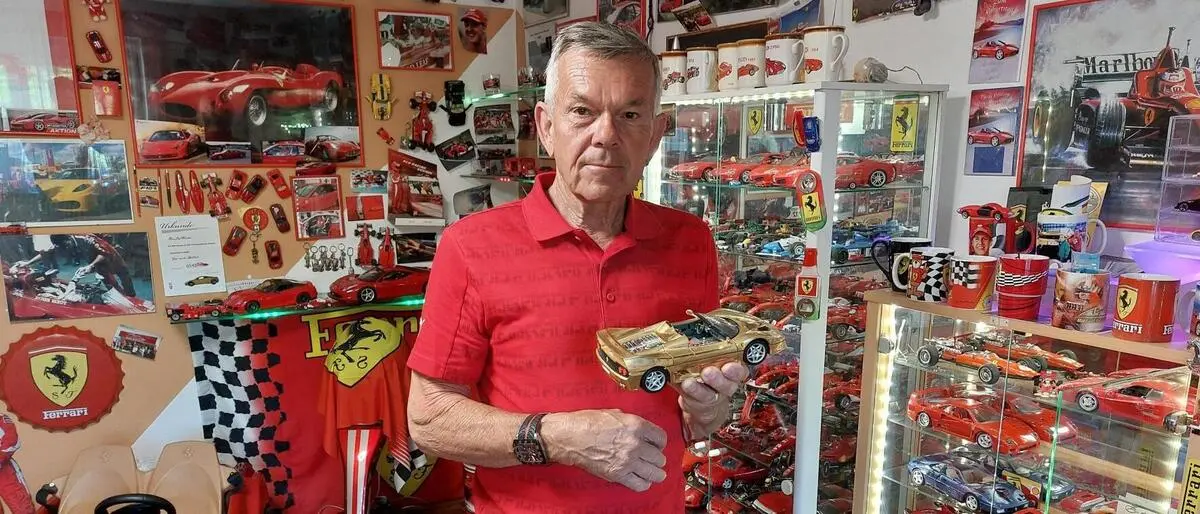 Josef Herunter baute sich in 26 Jahren eine große Sammlung rund um Ferrari auf