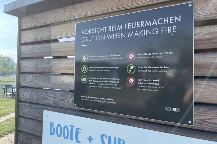 Die Regeln, die auf der Auwiesen gelten, werden von den Grillenden nicht immer eingehalten.
