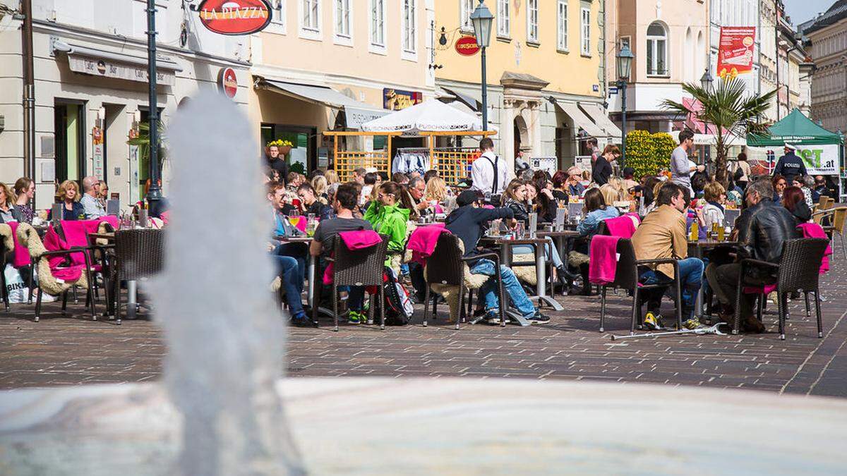 Auch der Alte Platz lädt zum Verweilen ein