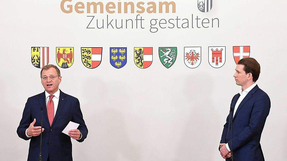 Oberösterreichs Landeshauptmann Thomas Stelzer und der einstige Kanzler Sebastian Kurz (beide ÖVP)