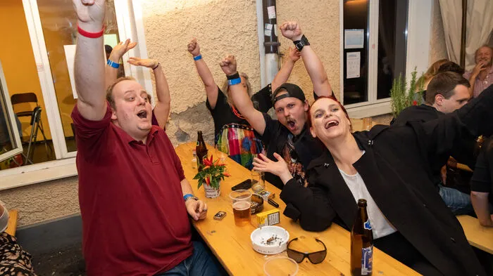 Im Grazer Volkshaus ging die Wahlparty der KPÖ über die Bühne. Sie fuhr bei der Gemeinderatswahl einen Erdrutschsieg ein.