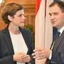 Michael Schickhofer mit der designierten Parteichefin Pamela Rendi-Wagner
