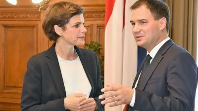 Michael Schickhofer mit der designierten Parteichefin Pamela Rendi-Wagner