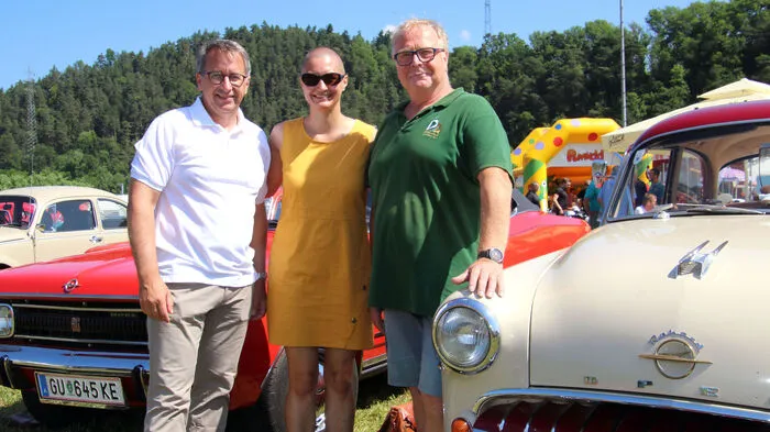 Bürgermeister Johannes Schmid, Vizebürgermeisterin Martina Weixler und Obmann Josef Lechner 