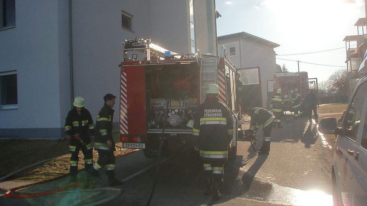 Die Feuerwehr war rasch am Brandort