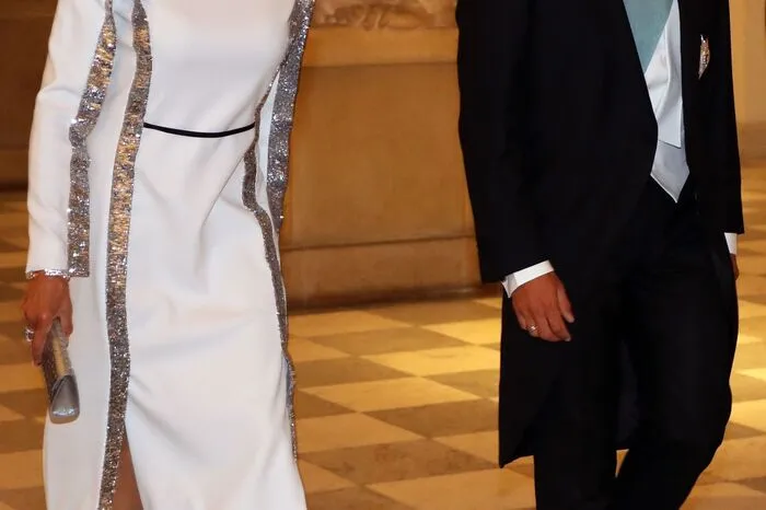 Dienstagabend wurde den Macrons im Schloss Christiansborg die Aufwartung gemacht.