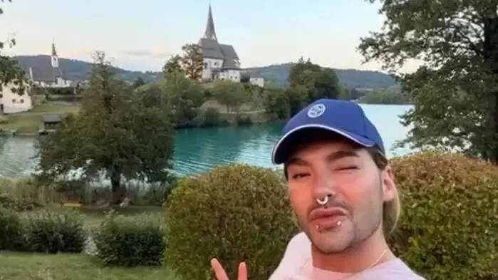 Bill Kaulitz teilt auf TikTok Bilder von sich während der 10-tägigen Kur am Wörthersee