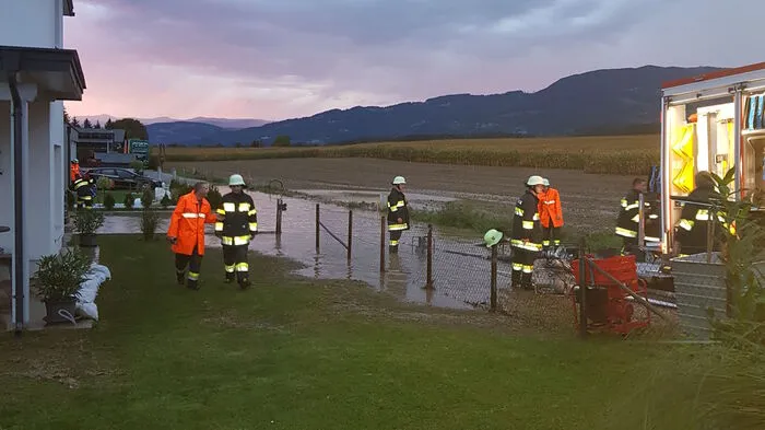 Im Lavanttal kam es zu Überflutungen.
